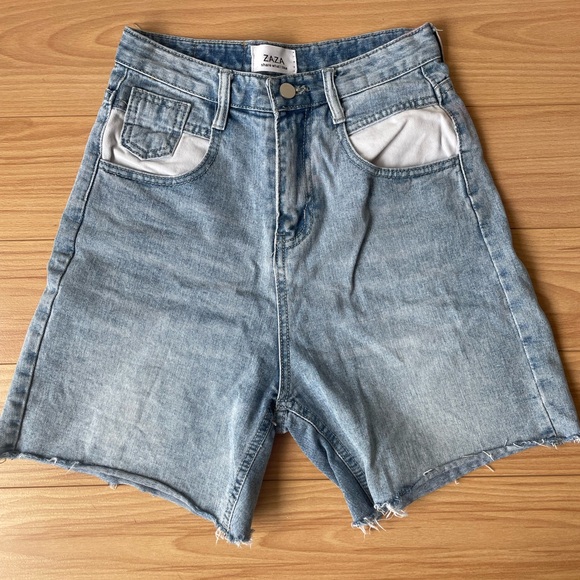 High Waisted Jean Shorts Size S - Picture 1 of 6